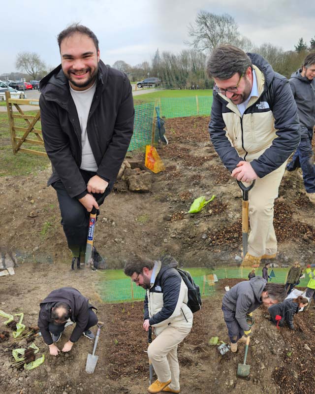 Planting tress - Norman Park